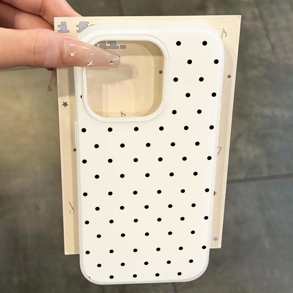 Samsung Galaxy A55 - Custodia Minimalista a Pois Antipolvere per