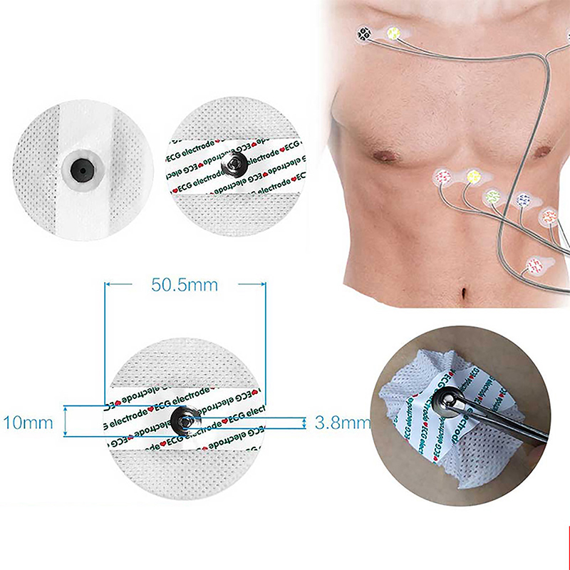 Ecg Patch Monitor - 50 Pz/borsa Elettrodo Patch Medico Usa