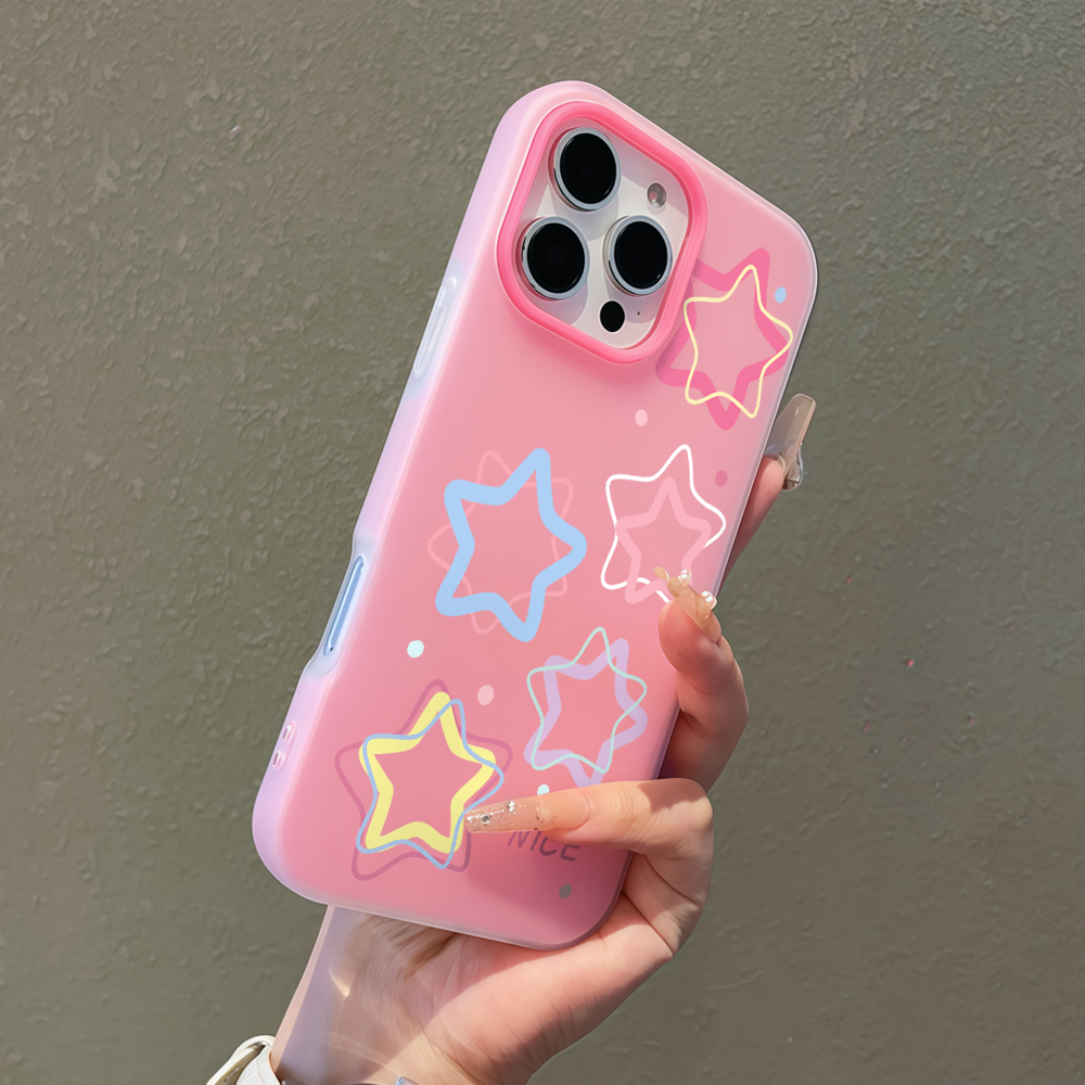 Samsung Galaxy A55 - Cover per telefono Kawaii Outlines Star