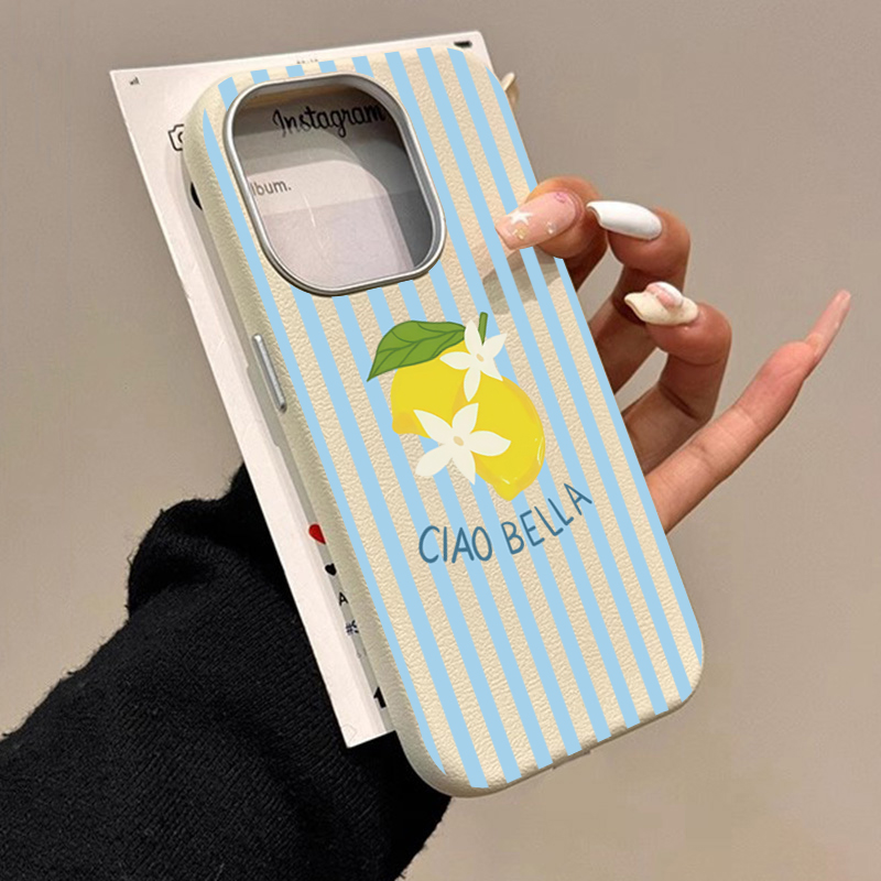Samsung Galaxy A55 - Design retrò a strisce di limone